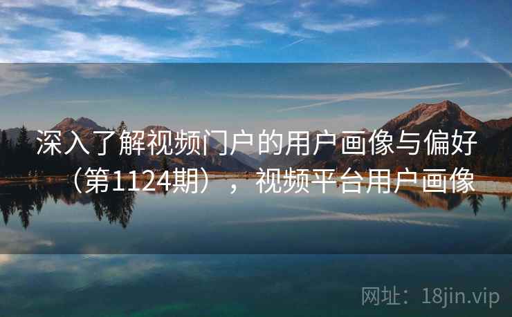 深入了解视频门户的用户画像与偏好（第1124期），视频平台用户画像